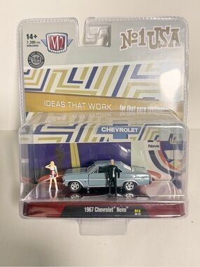 M2 machines 1967 Chevrolet Nova Diecast Car - Blue